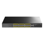 Cudy GS2028PS4 Managed L2 Gigabit Ethernet (10/100/1000) Power over Ethernet (PoE) 1U Black