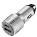 LogiLink USB Car Charger, 2 Port, 20W fast charging, silver