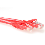 ACT Rode 10 meter U/UTP CAT6A patchkabel snagless met RJ45 connectoren