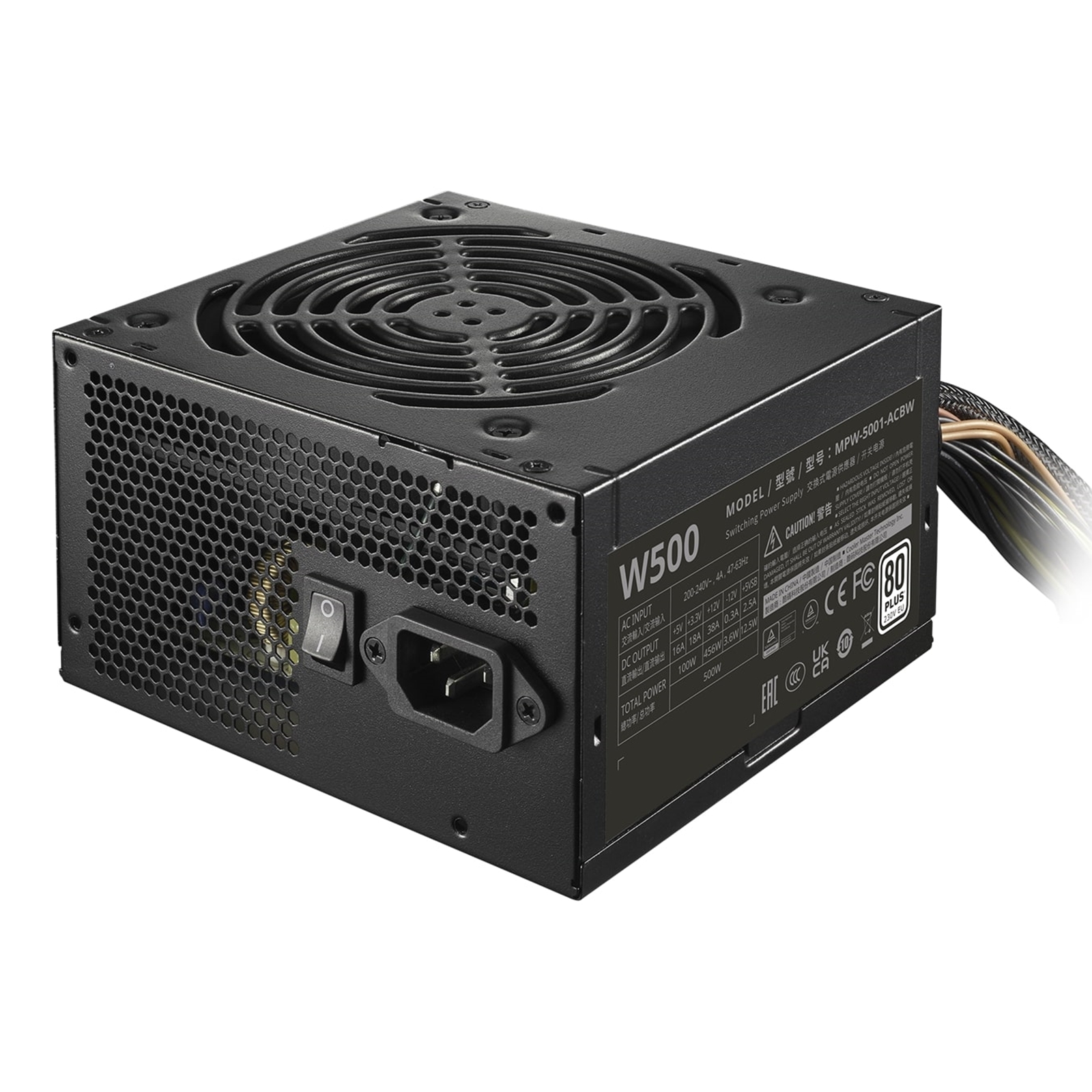Image of Cooler Master Elite Nex White, 500W, 80 Plus Standard Certified...