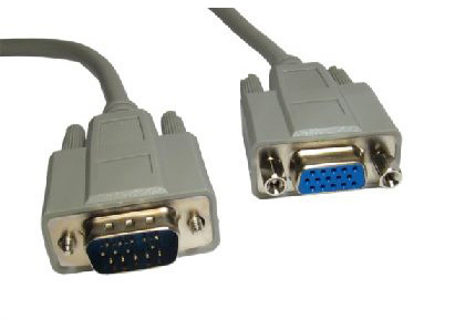 Cables Direct VGA Extension VGA cable 2 m VGA (D-Sub) Grey