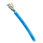 C2G 1000ft (304.8m) TAA-Compliant Cat6 Bulk Foil Shield (F/UTP) Ethernet Network Cable with Solid Conductors-Riser CMR -Rated - Blue