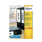 Avery Lever Arch Labels Inkjet 200x60mm White 4 Labels per Sheet (Pack 40 Labels) - J8171-10