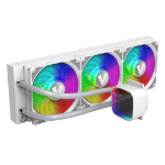 VIDA Aquilo 360mm ARGB Liquid CPU Cooler 3x ARGB PWM Fans Infinity Mirror RGB Pump Head White