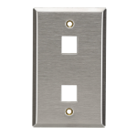Black Box WP371 wall plate/switch cover Stainless steel