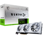 MSI VENTUS GEFORCE RTX 5080 16G 3X OC WHITE graphics card NVIDIA 16 GB GDDR7