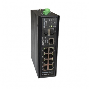 Managed Industrial 8 port AT/BT/Passive PoE Switch - TP-SW8GAT/BT/24-SFP thumbnail