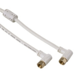 Hama 00122510 coaxial cable 1.5 m F White