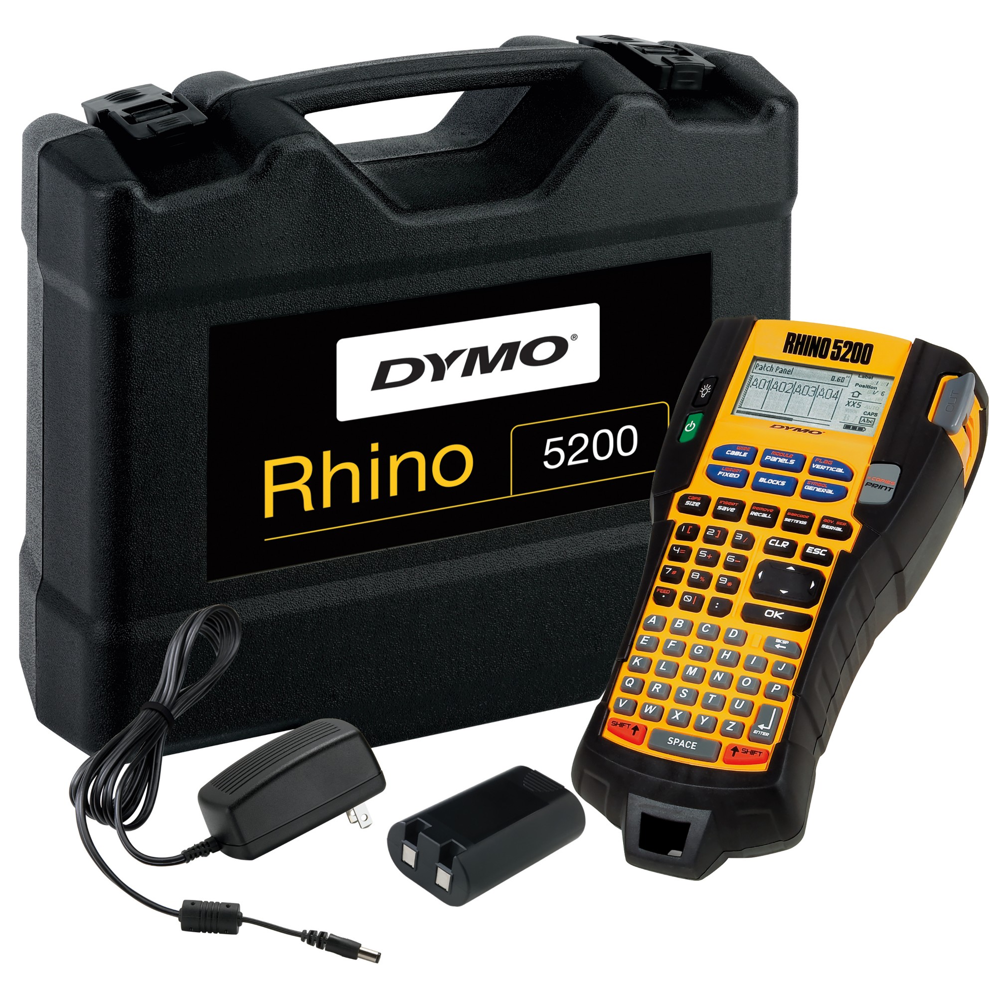 DYMO RHINO 5200 Industrial Label Maker | Labelling Machine Kit Case |