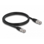 DeLOCK RJ45 Network Cable Cat.6A S/FTP PE Outdoor 1 m black