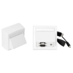 Vivolink WI221260 socket-outlet HDMI + USB A + 3.5mm White