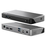 ALOGIC DUPRDX2-100 notebook dock/port replicator Wired USB 3.2 Gen 1 (3.1 Gen 1) Type-C Black, Gray