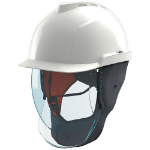 MSA V-Gard 950 Class 2 Electrician Helmet Set White