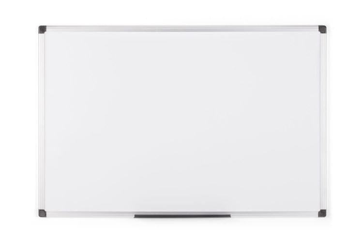 Bi-Office Maya Non Magnetic Melamine Whiteboard Aluminium Frame 600x900mm - MA0312170 DD