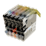 G&G Image 14076 Ink cartridge multi pack 2x Bk + 1x C,M,Y, 5x6.8K pages Pack=5 (replaces Brother LC1100HYVALBP LC1100VALBP LC980VALBP) for Brother DCP 145 C/185 C/MFC 6490 C