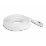 DeLOCK Braided Sleeve with zip fastener heat-resistant 3 m x 20 mm white
