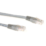 ACT Grijze 0,5 meter LSZH U/UTP CAT6A patchkabel met RJ45 connectoren