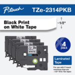 Brother TZE2314PKB label-making tape Black on white TZ/TZe