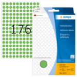 HERMA Multi-purpose labels/colour dots Ø 8 mm round green paper matt hand inscription 5632 pcs.