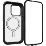 OtterBox Defender Series XT for iPhone 15 Pro, Dark Side (Clear / Black)