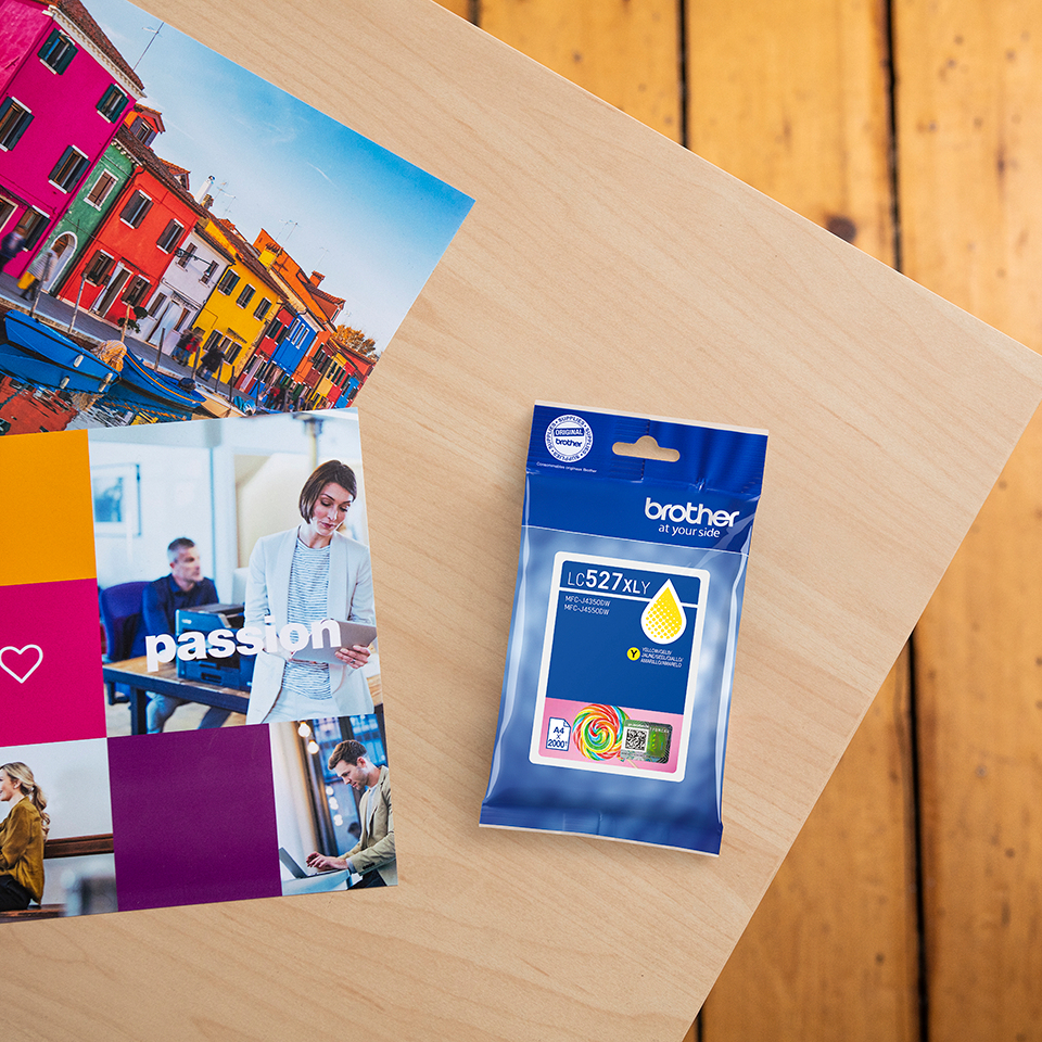 Brother LC-527XLY Ink cartridge yellow high-capacity, 2K pages ISO/IEC 19752 for Brother MFC-J 4350