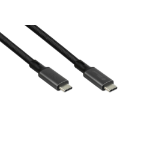 Alcasa 2404-MT015S USB-kabel USB4 Gen 3x2 1,5 m USB C Zwart