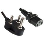 Microconnect PE010418INDIA power cable Black 1.8 m Power plug type D C13 coupler