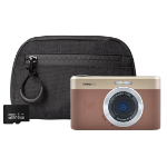 Kodak PIXPRO C1 13MP 4x Digital Zoom Compact Camera - Brown - Camera + 16GB MicroSD Card + Compact Case