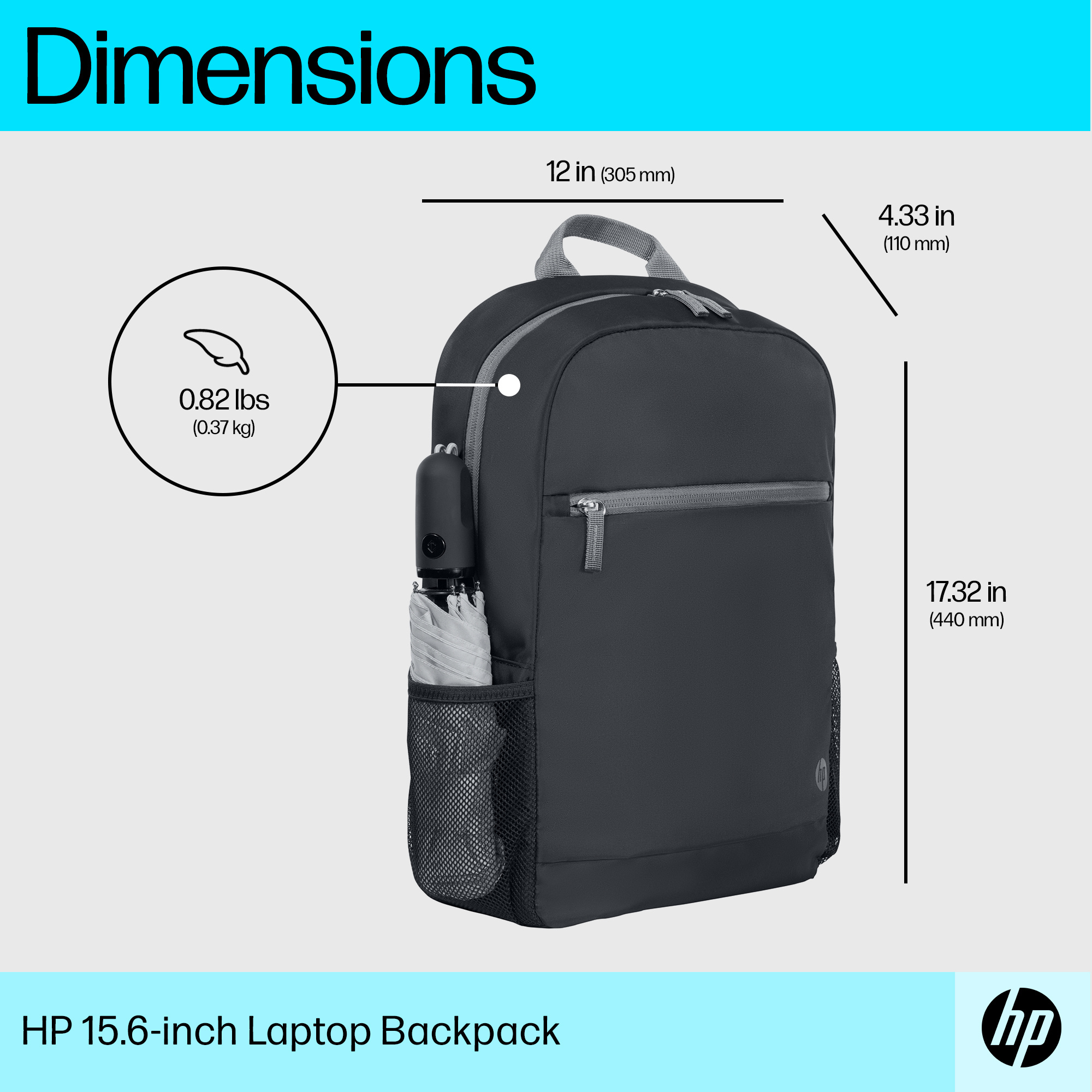 HP 15.6-inch Laptop Backpack