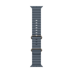 Apple Natural Titanium Finish Band Blauw Fluorelastomeer, Titanium