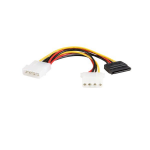 StarTech.com 6in LP4 to LP4 SATA Power Y Cable Adapter