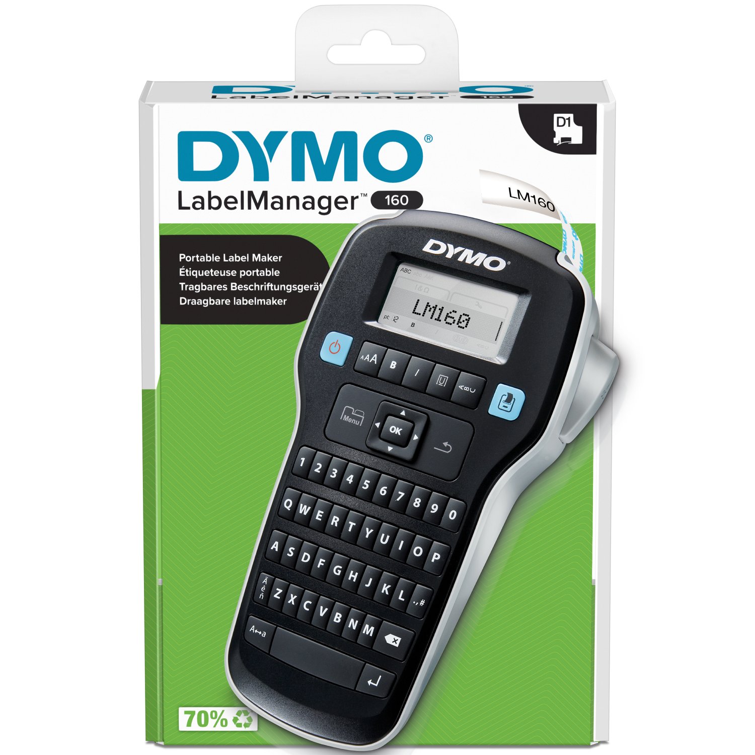 Image of DYMO LabelManager 160 6/9/12 mm D1-Baender QWY UK/HK/ANZ