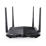 Tenda V1200 wireless router Dual-band (2.4 GHz / 5 GHz) Fast Ethernet Black