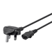 Monoprice 42093 power cable Black 35.4" (0.9 m) BS 1363 IEC C13