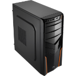 Aerocool V2X Orange Edition Midi-Tower Black,Orange