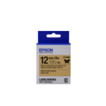 Epson Satin Ribbon – Gold/Black 12mm(5m) – LK-4KBK