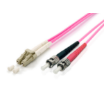 Equip LC/ST Fiber Optic Patch Cable, OM4, 20m