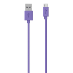 Belkin 1.2m, Micro-USB2.0-B/USB2.0-A USB cable 47.2" (1.2 m) Micro-USB B USB A Purple