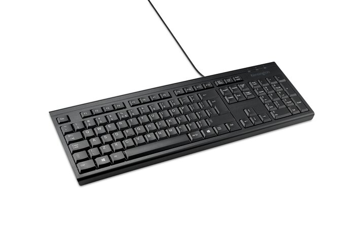 Kensington KB100 EQ keyboard Home/Office USB QWERTY Italian Black