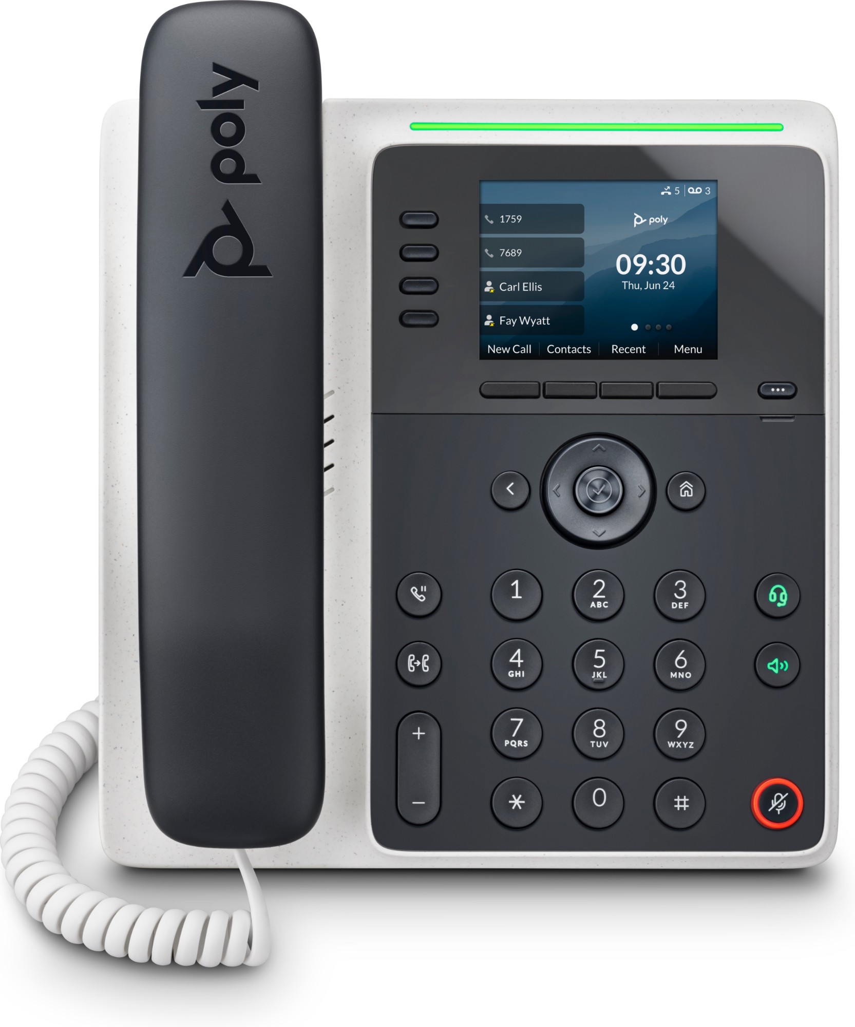 82M87AA Poly Poly Edge E220 IP Phone and PoE-enabled
