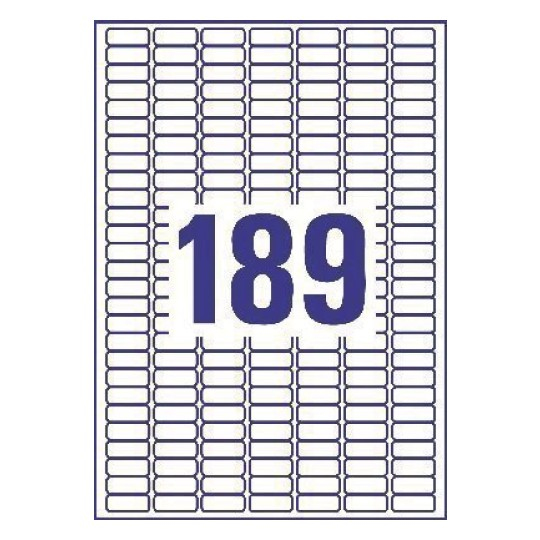 Avery White Removable Mini Labels