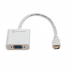 SYBA SY-ADA31046 video cable adapter 6.89" (0.175 m) VGA (D-Sub) HDMI Type C (Mini) White