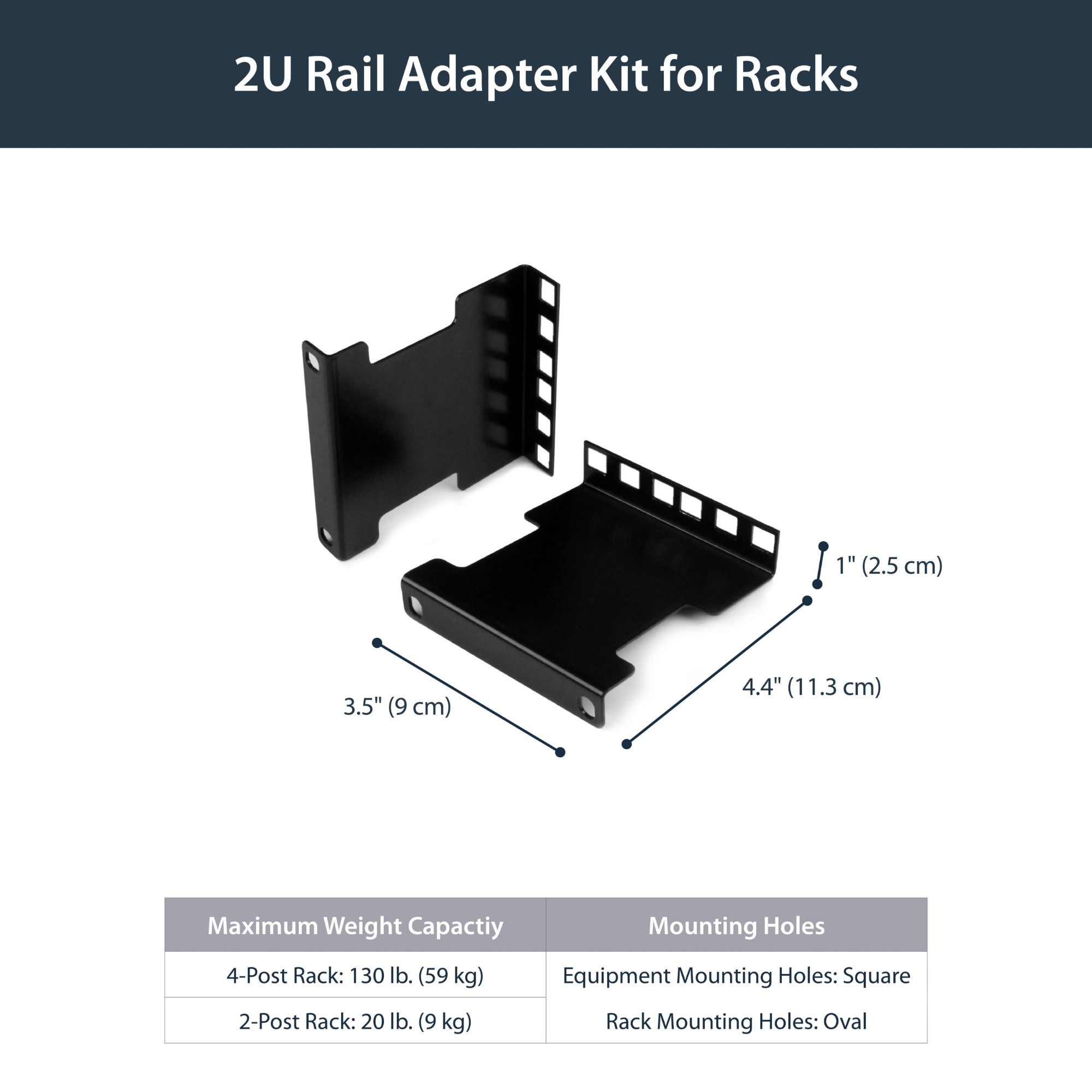 StarTech.com 2U Server Rack Depth Extender Adapter Kit with 4&acirc;&euro; Adjustment