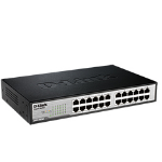 D-Link DGS-1024C network switch Unmanaged Gigabit Ethernet (10/100/1000) Black, Metallic