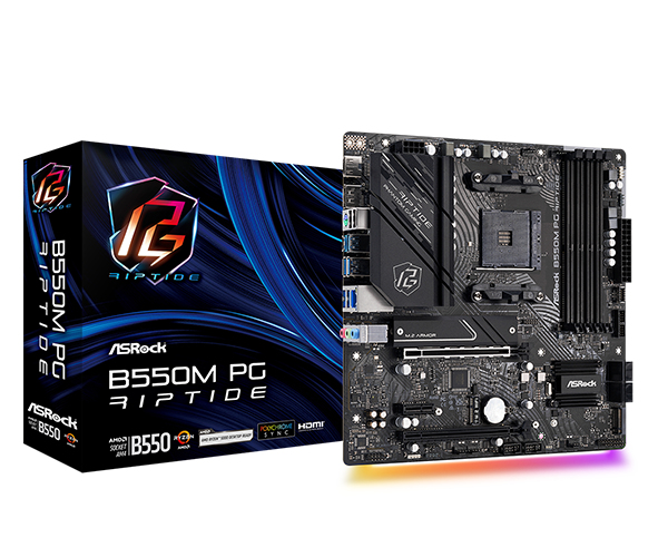 Image of Asrock B550M PG Riptide AMD B550 Socket AM4 micro ATX