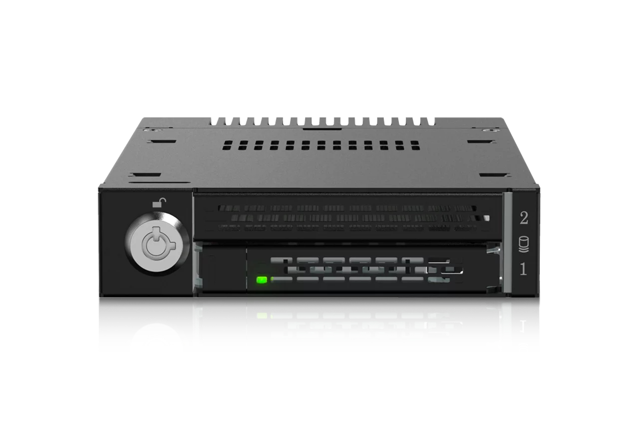 EU Product - - ToughArmor - MB833MK-B V2 - M.2 PCIe NVMe SSD Wechselrahmen Vollmetall thumbnail