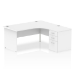 Dynamic Impulse Panel End Crescent Desk Workstation