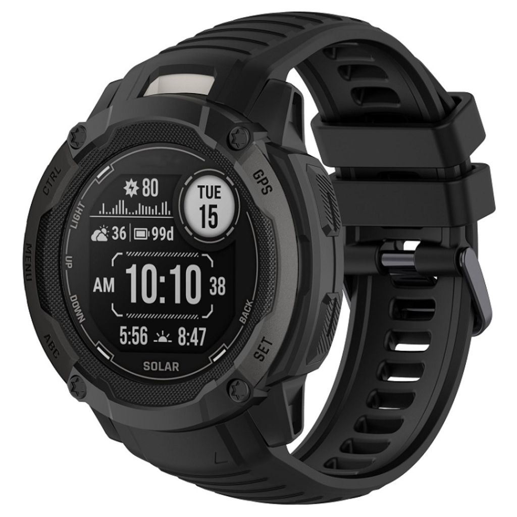 EU Product - Instinct 2X Silicone Watch Band - Black thumbnail