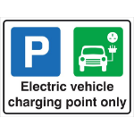 SECO by Stewart Superior SECO Safety Sign Electric Vehicle Charging Point Only Correx Sign 300 x 200mm - ECP CX300X200