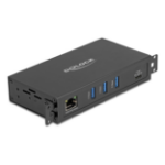 DeLOCK 64336 interface hub USB 3.2 Gen 1 (3.1 Gen 1) Type-C 5000 Mbit/s Zwart